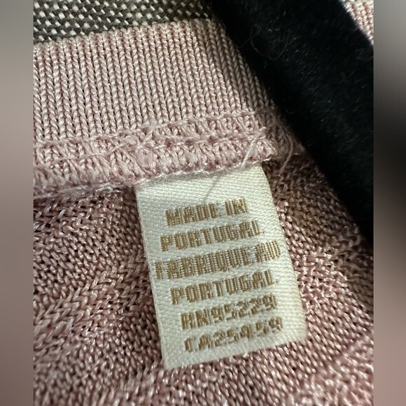 TED BAKER Robinee Ribbed Vest Top Metallic in Light Pink Size 4 - Picture 10 of 11